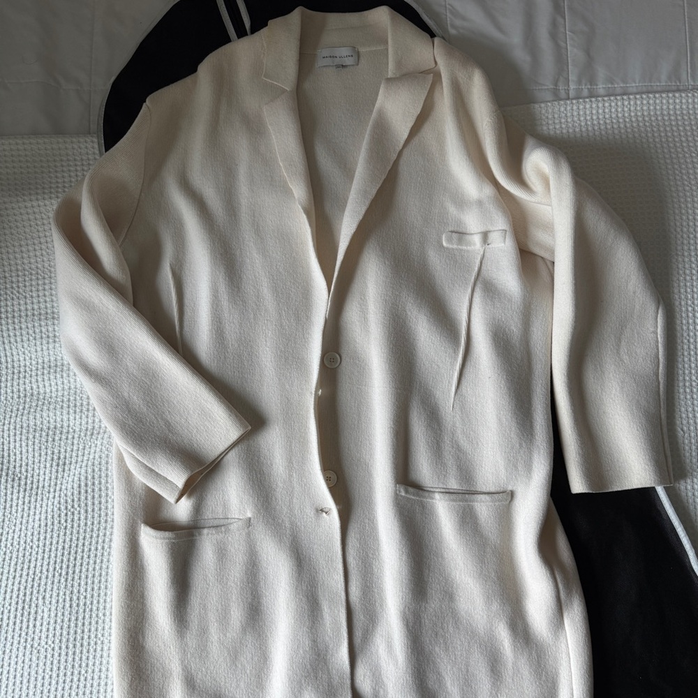 Maison Ullens White Wool Coat